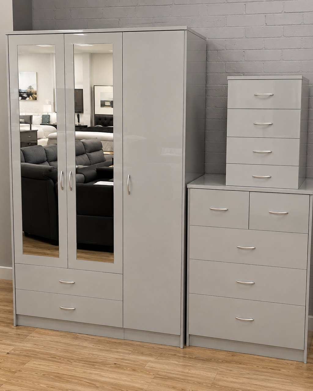 Alfie 3 Piece Bedroom Furniture Set