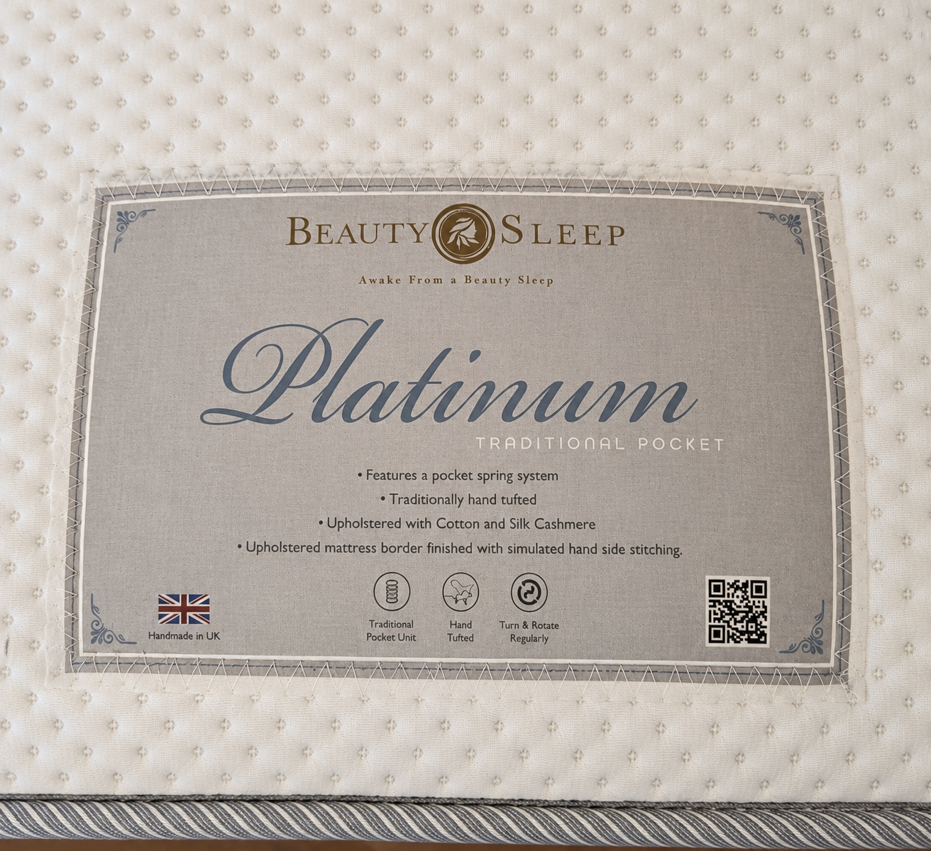 Platinum Ottomon Full Bed Set