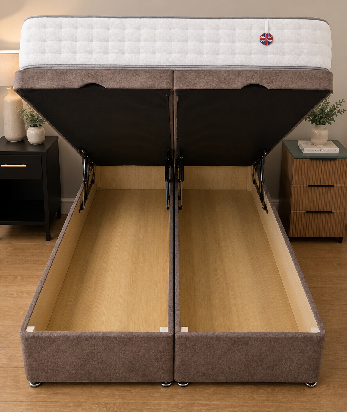 Platinum Ottomon Full Bed Set